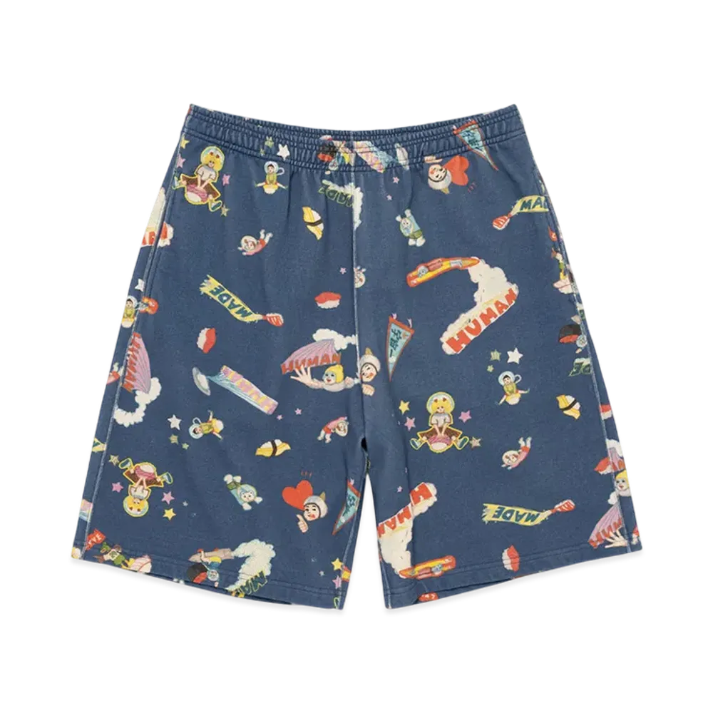 HUMAN MADE x Keiko Sootome Sweat Shorts "Navy"