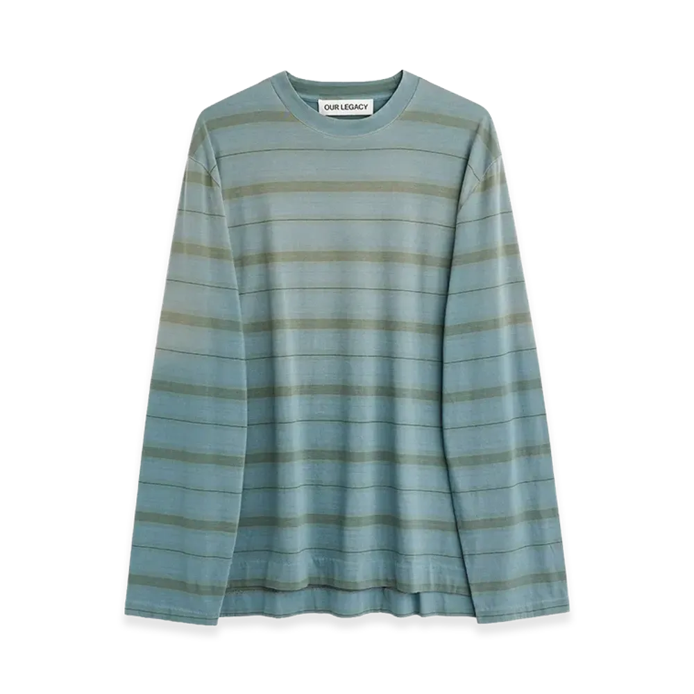OUR LEGACY Box Longsleeve "Spray Fade Ghost Stripe"