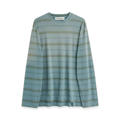 OUR LEGACY Box Longsleeve "Spray Fade Ghost Stripe"