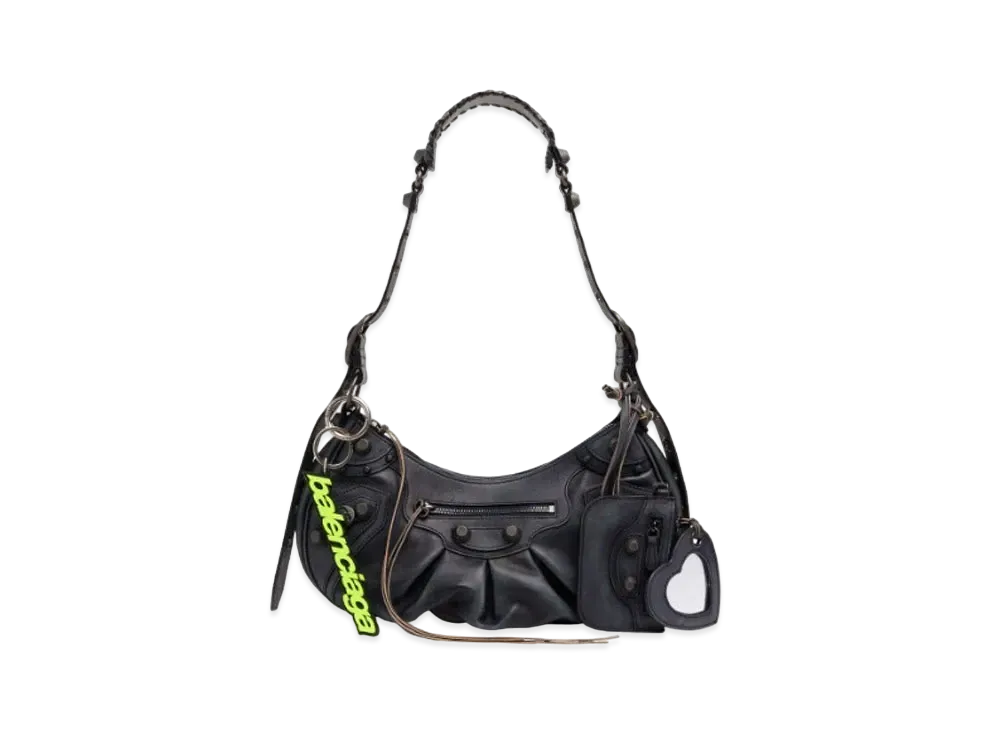 BALENCIAGA Le Cagole Small Shoulder Bag Used "Dark Blue"