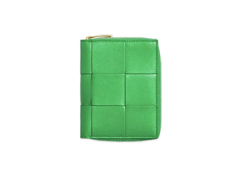 Bottega Veneta Zip Around Wallet "Parakeet"