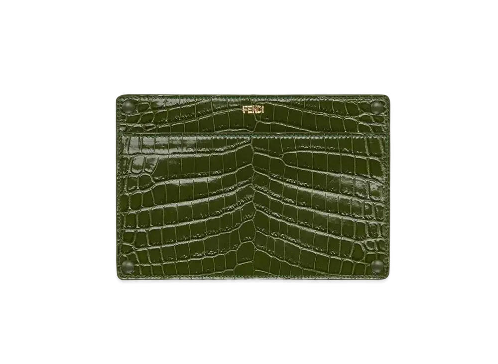 FENDI Peekaboo Pocket Crocodile Leather "Green"