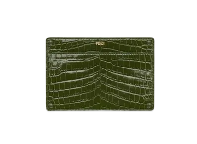 FENDI Peekaboo Pocket Crocodile Leather "Green"