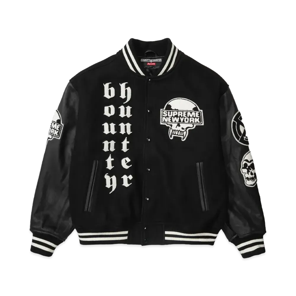 Supreme x BOUNTY HUNTER Varsity Jacket "Black"