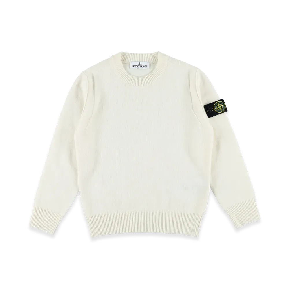 Stone Island Kids Sweaters "White"