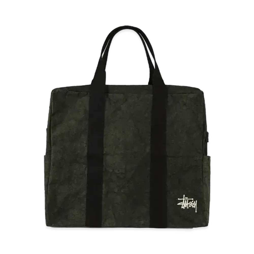 Stussy Canvas Flight Bag "Washed Black" (FA24)