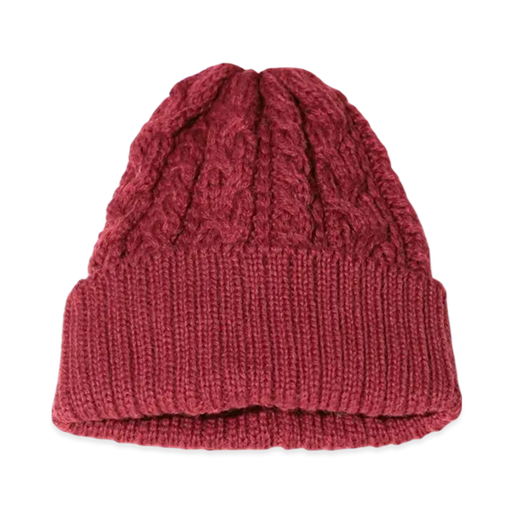 BEAMS Cable Watch Cap "Wine"