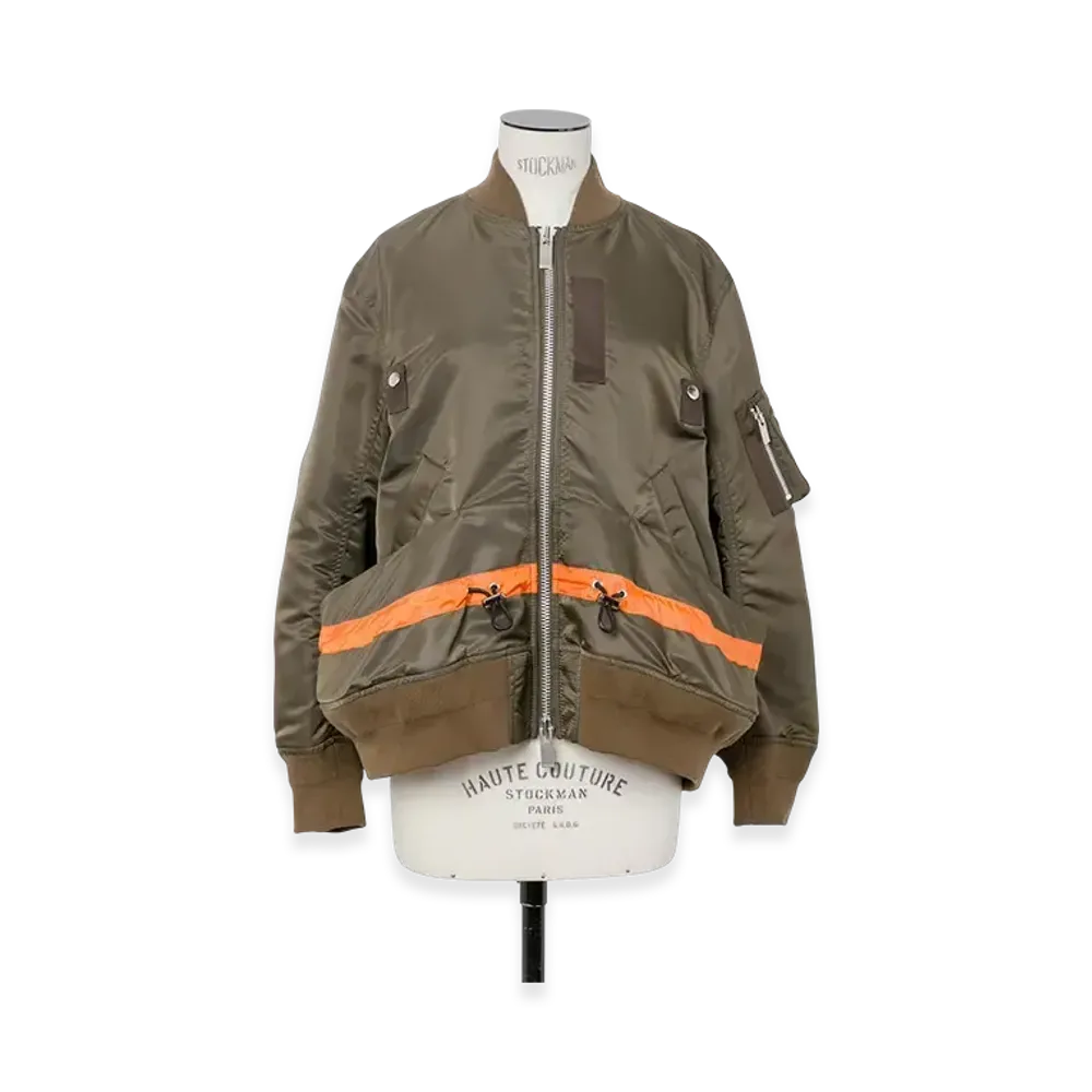 sacai Nylon Twill Blouson "Dark Khaki"