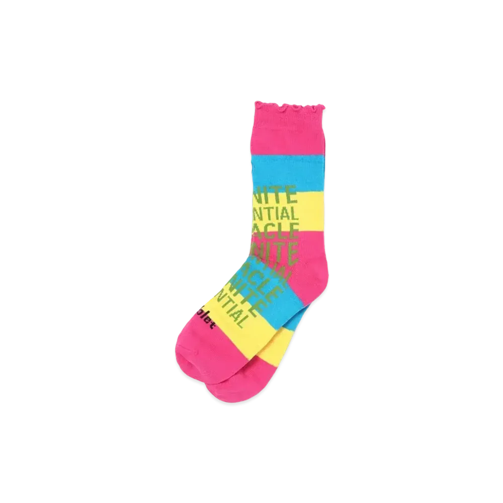 doublet Slogan Socks "Pink"