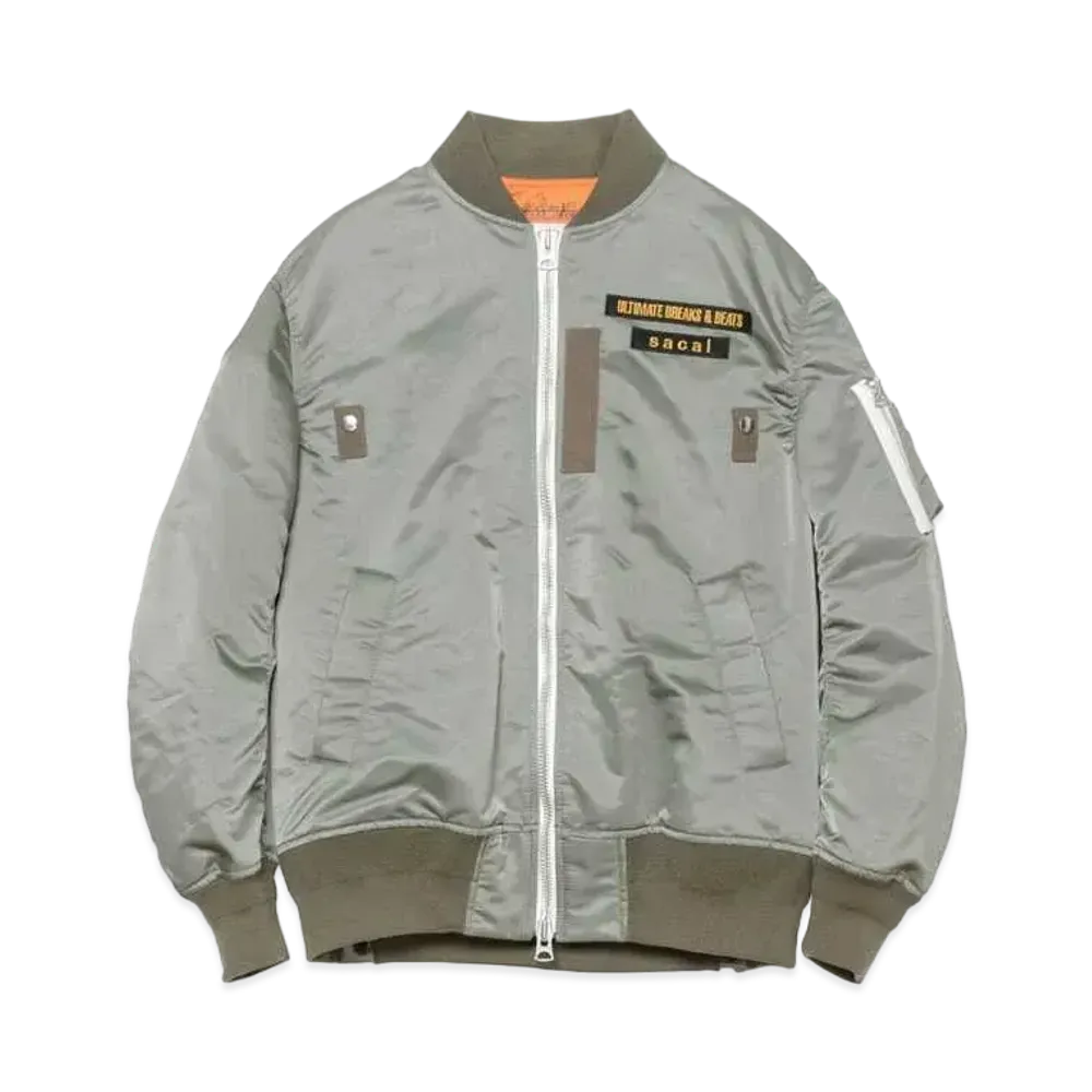 sacai x Street Beat Records MA-1 Jacket "Olive"