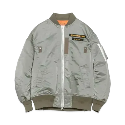 sacai x Street Beat Records MA-1 Jacket "Olive"
