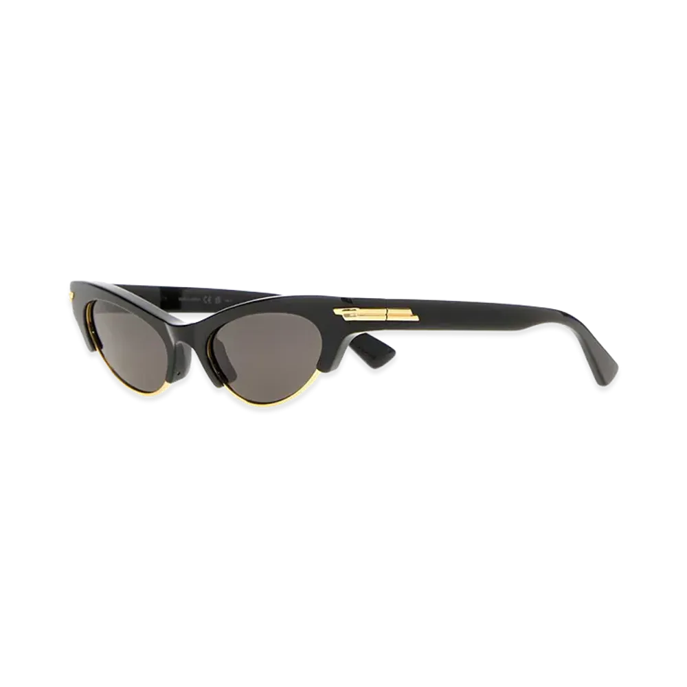 Bottega Veneta Women's Acetate Angle Sunglasses "Black"