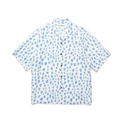 WACKO MARIA Leopard Hawaiian Shirt "Blue"