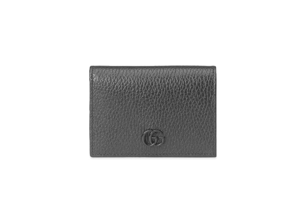 GUCCI GG Marmont Card Case Wallet "Black"