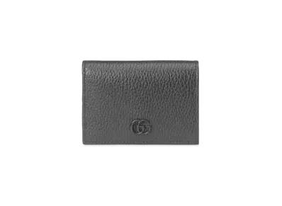 GUCCI GG Marmont Card Case Wallet "Black"