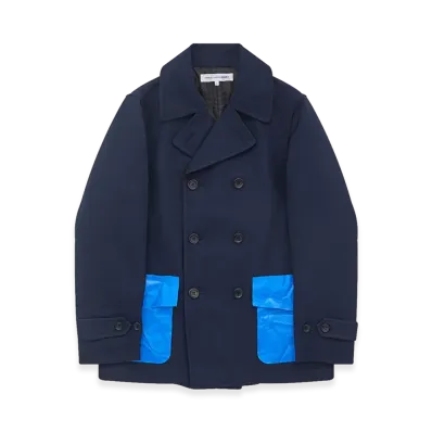 COMME des GARCONS SHIRT Double Breasted Coat "Navy"