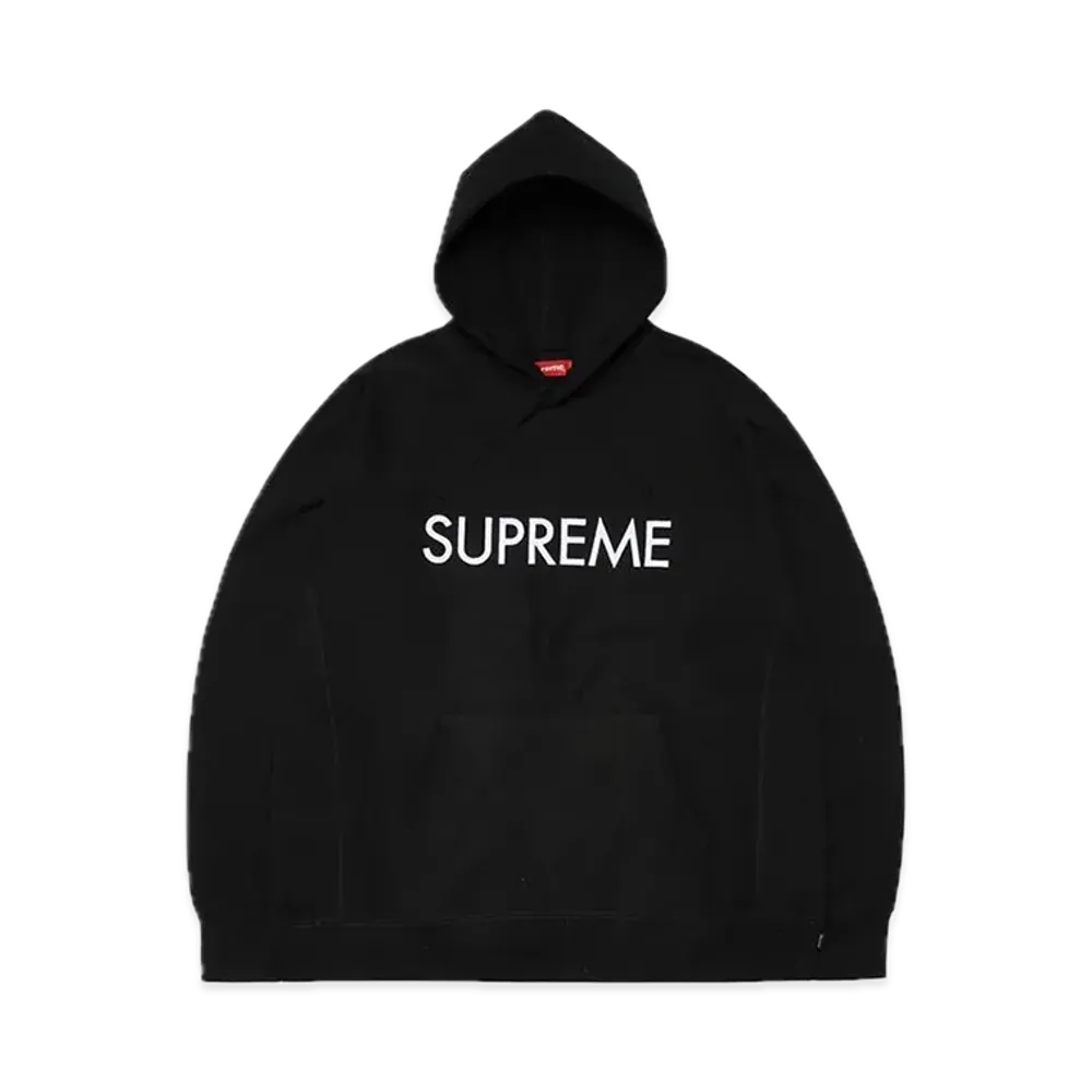 Supreme Capital Hooded Sweatshirt "Black"