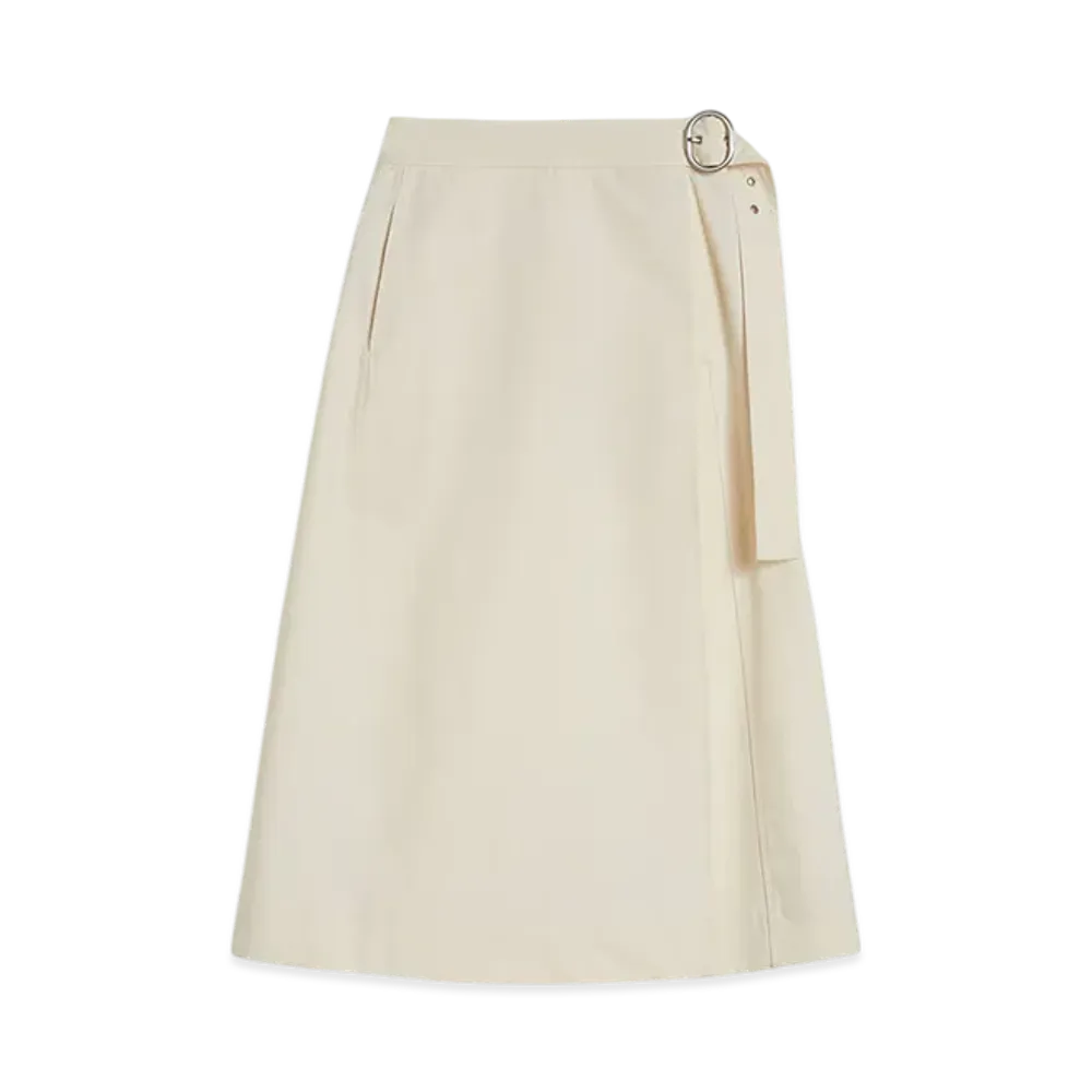 Jil Sander Cotton Wrap Skirt "Natural"