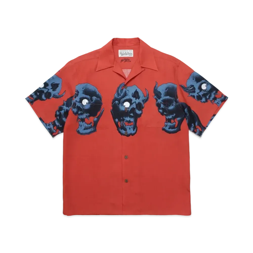 WACKO MARIA 56 TATTOO STUDIO / HAWAIIAN SHIRT "Orange"