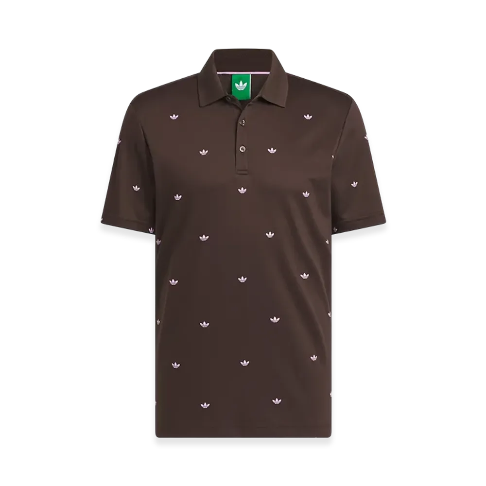 adidas Originals Golf Monogram Short-Sleeve Shirt "Dark Brown"