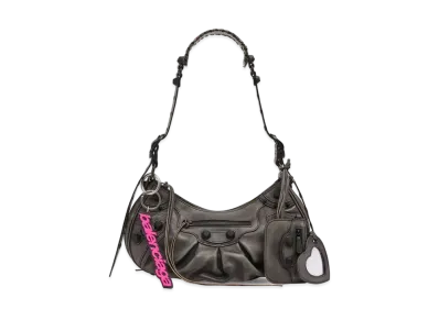 BALENCIAGA Le Cagole Small Shoulder Bag Used "Black"