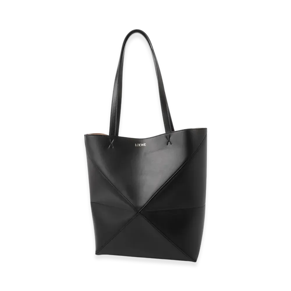 LOEWE Puzzle Fold Tote Medium "Black"