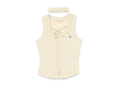 ANDMARY Women's Flower Ribbon Tops "Blue"