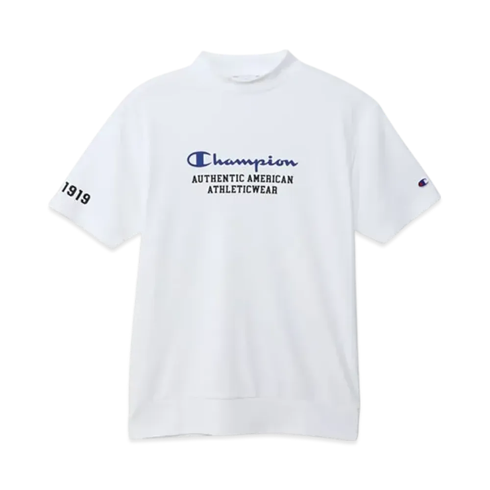 Champion Short Sleeve Mock Neck Shirt 25SS "White"