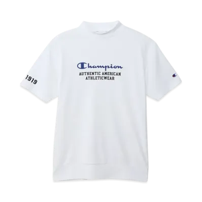 Champion Short Sleeve Mock Neck Shirt 25SS "White"