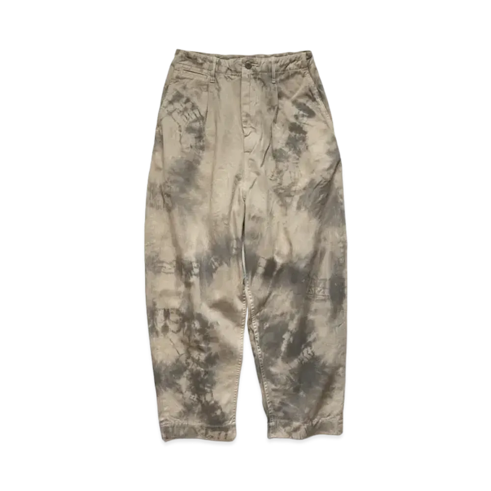 KAPITAL KARAGI HYUEST NEAL PANTS (ASHBURY DIE) "Quinity Gray"