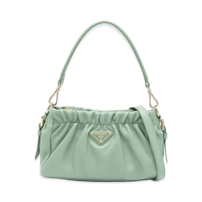 PRADA Women's Nappa Crossbody Bag "Green"