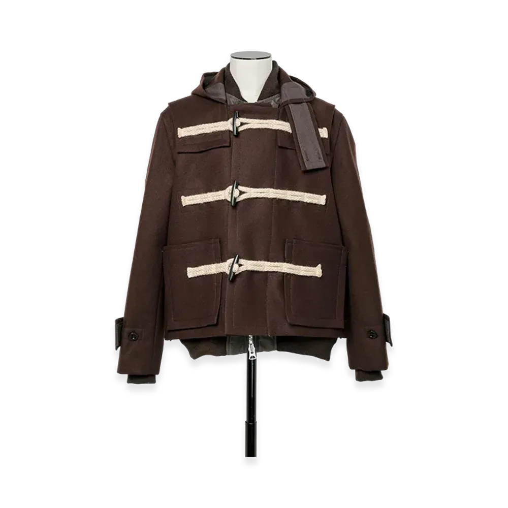 sacai Wool Melton Blouson "Brown"