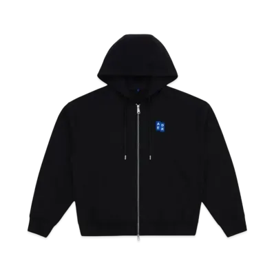 ADERERROR Tag Hoodie Zip-Up 02 "Black"