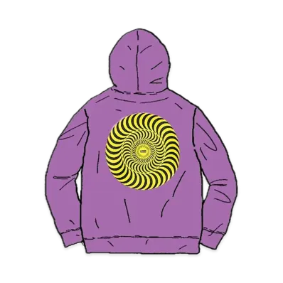 Supreme x Spitfire Hooded Sweatshirt "Purple"