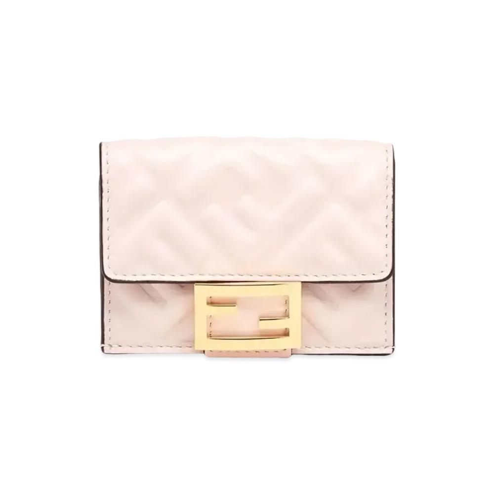 FENDI Micro Tri-Fold Wallet Leather "Pink"