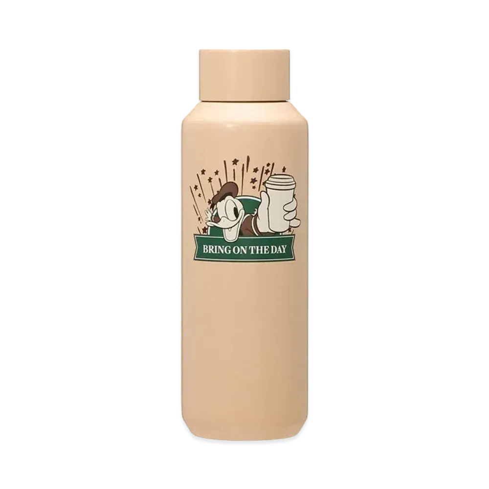STARBUCKS DISNEY Donald Screw Lid Stainless Bottle "Beige"
