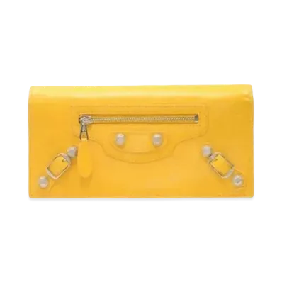 BALENCIAGA Sheepskin Wallet "Yellow"