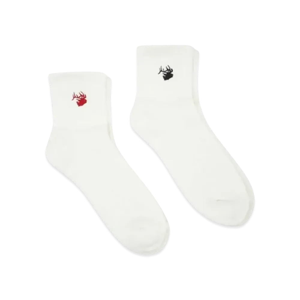 ANDFAMILYS Sport Socks -DEER- "WHITE"