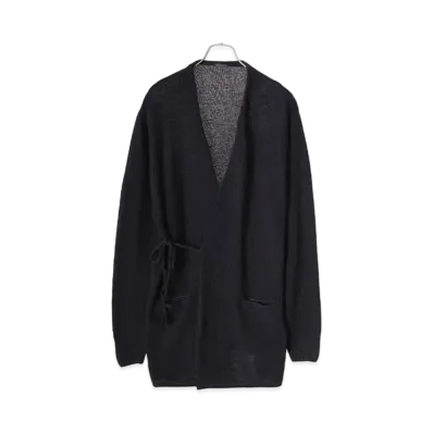 COMOLI Cashmere Dyed Cardigan "Navy"