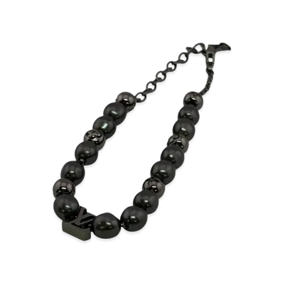 Louis Vuitton Monogram Pearl Bracelet "Black"