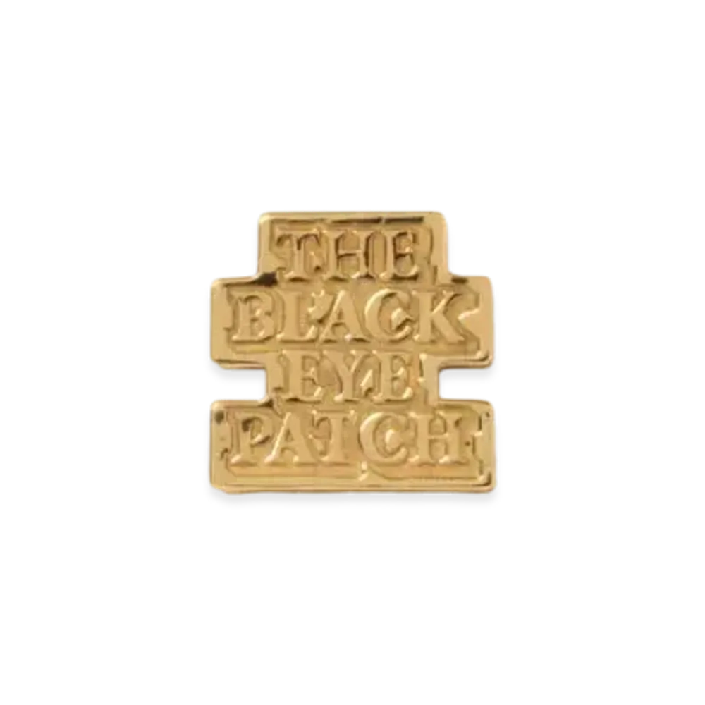 Black Eye Patch OG Label Earring "Gold"