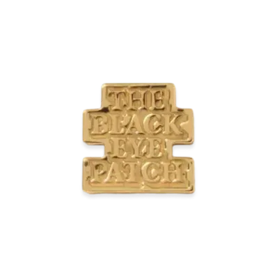 Black Eye Patch OG Label Earring "Gold"