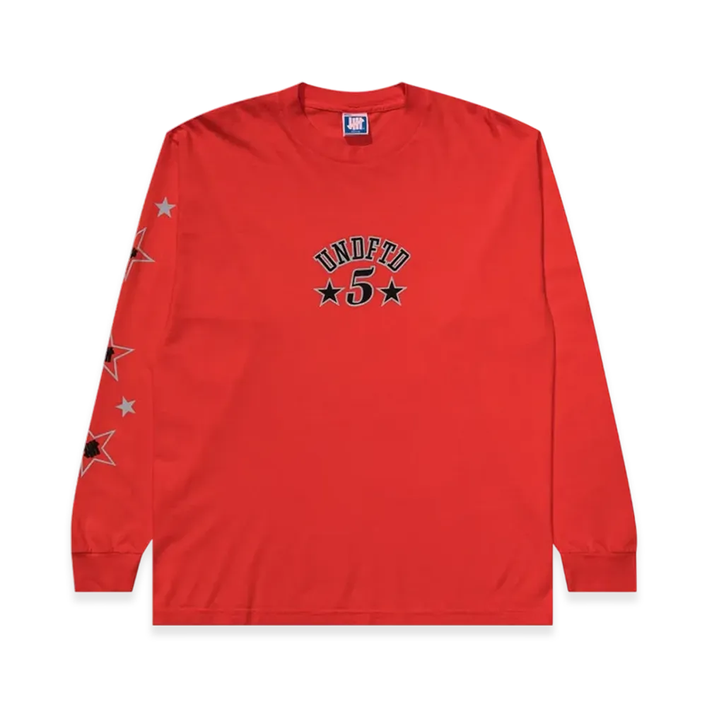 UNDEFEATED Stars & Strikes L/S Tee "Red"