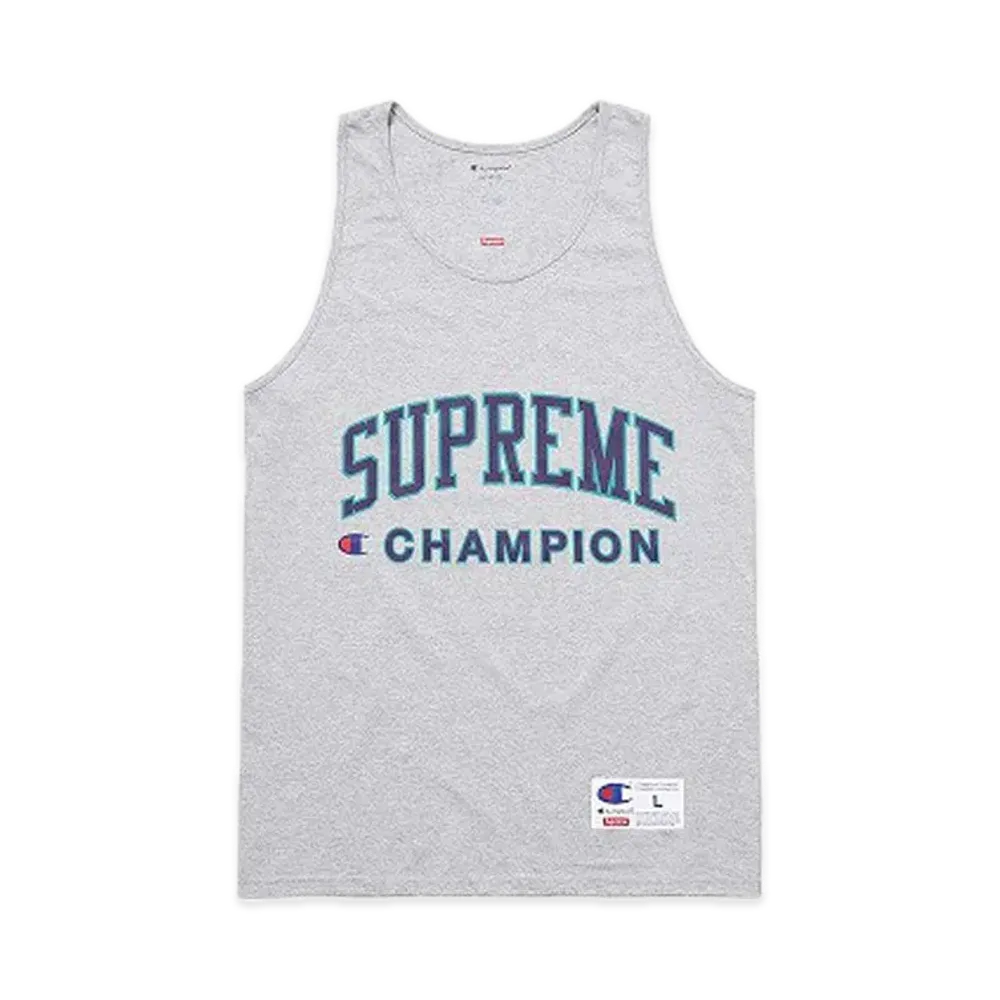 Supreme x Champion Tank Top "Ash Grey"