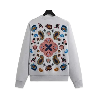 Kith Paisley Nelson Crewneck "Light Heather Grey"