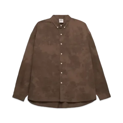 Paragraph Logo Badge Dying Shirt "Brown"