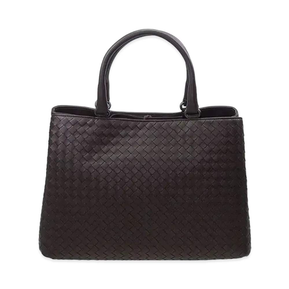 Bottega Veneta Lambskin Hand Bag "Brown"