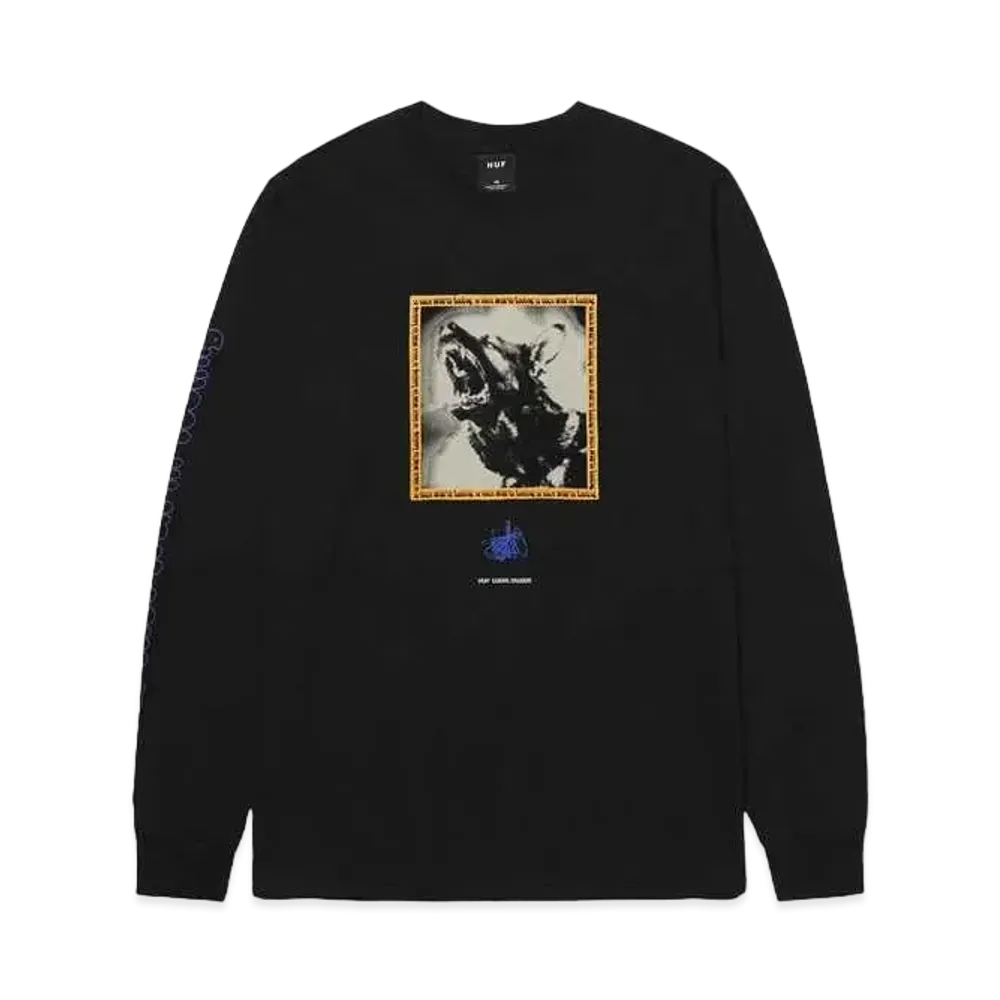 HUF Spring 24 Beware Ls Tee "Black"