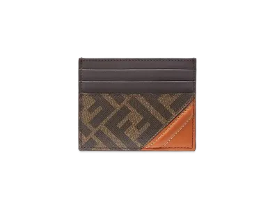 FENDI Card Case Fabric "Brown"