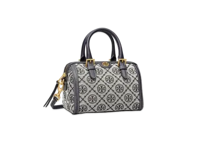Tory Burch T Monogram Jacquard Mini Barrel "Navy"